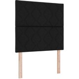  LED okvir za krevet s madracem Crna 100 x 200 cm Tkanina | shoptok.hr
