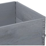  Okviri za palete 2 kom sivi 80x60 cm od masivne borovine | shoptok.hr