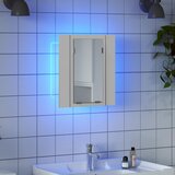  LED kupaonski ormarić s ogledalom bijeli 40x12x45 cm akrilni | shoptok.hr