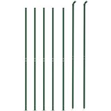 vidaXL Mrežna ograja s prirobnico zelena 2,2x10 m | Shoptok.si