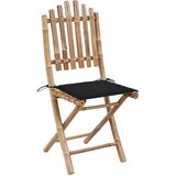 Maison Chic Zložljivi Vrtni Stoli - Stol za vrti 2 kosa z blazinami bambus JS2715, (21876190) | Shoptok.si