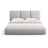 Mazzini Beds Svijetlo sivi tapecirani bračni krevet s prostorom za odlaganje s podnicom 160x200 cm Brody – | shoptok.hr