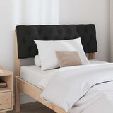  Tapecirani uzglavlje Crna 90 cm Čvrsto borovo drvo | Eponuda.com