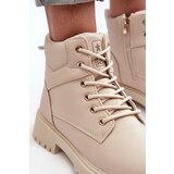 EVENTO PE1 Women's Zipper Fleece-Lined Boots Beige Gremiva | shoptok.hr