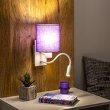  Brilagi - LED zidna lampa NUBILA 1xE27/25W/230V + LED/3W bela/ljubičasta | Eponuda.com
