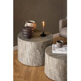 Actona Sivi okrugli stolići za kavu u setu 2 kom u kamenom dekoru ø 58 cm Dice – | shoptok.hr