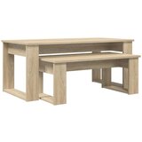  Set stolića za kavu 2 pcs Sonoma hrast Konstruirano drvo | shoptok.hr