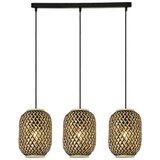 Modern Living viseča svetilka zuro, jeklo, bambus, 3 x 15 w | Shoptok.si