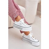 Boto Women's Platform Sneakers With Golden Accents White Fiorina | shoptok.hr