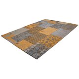 Kayoom RAVNO TKANA PREPROGA Symphony 160 Gold 200/290 cm tkano zlate barve | Shoptok.si