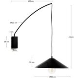 Kave Home Črna stenska svetilka ø 35 cm Kally – | Shoptok.si