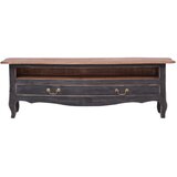  ormarić crni 120 x 30 x 40 od masivnog drva mahagonija | shoptok.hr