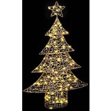 vidaXL Božično drevo med 120 LED Toplo bela 120 cm PET | Shoptok.si