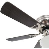 vidaXL Dekorativni stropni ventilator s svetilko 82 cm temno rjav, (21221010) | Shoptok.si
