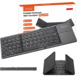 Zenwire WLK-615 zložljiva brezžična Bluetooth tipkovnica s touchpadom, USB-C polnjenje, QWERTY za iPad/tablico/telefon/prenosnik, (5000195773) | Shoptok.si