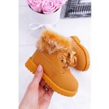 Kesi Children's Boots Fleece-lined Trappers Camel Tesoro | shoptok.hr