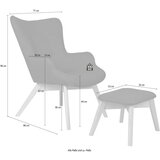 Ropez Temno zelen fotelj z naslonjalom za noge Niko – | Shoptok.si