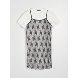 Sinsay T-shirt haljina s mrežastim prednjim dijelom | shoptok.hr