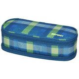 Spirit Spirit: Modro-zelena karirasta ovalna peresnica 23 x 10cm | Shoptok.si