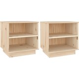  Noćni ormarići 2 kom 40 x 34 x 40 cm od masivne borovine | Eponuda.ba