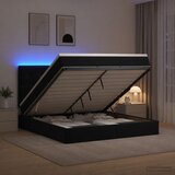  Krevet od pjene s madracem i LED-om Crna 160 x 200 cm Baršun | shoptok.hr