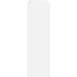 vidaXL Regal za čevlje bel 80x25x61,5 cm inženirski les | Shoptok.si