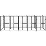  kavez za pse s krovom čelični 12,1 m² | Eponuda.com