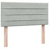 Box Spring krevet s madracem svijetlo sivi 80x210 cm baršun | shoptok.hr