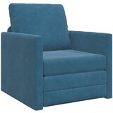vidaXL Talna sedežna garnitura 2-v-1 Modra 74x77x81 cm iz žameta | Shoptok.si