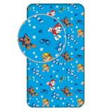 Jerry Fabrics Modra napenjalna enojna bombažna otroška rjuha 90x200 cm Paw Patrol – | Shoptok.si