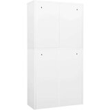  Pisarniška omara bela 90x40x180 cm jeklo, (20705072) | Shoptok.si