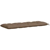  Jastučić za klupu VIANEN 100% poliester Sivosmeđa - Sivosmeđa 180 x 60 x 12 cm | shoptok.hr