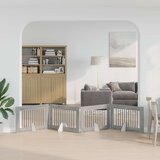  Vrata za pse z stojali 4 pcs Siva Sonoma 100 x 60 cm, (5000232755) | Shoptok.si