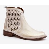 Zazoo Leather Cut-out Boots Cene