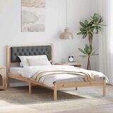  Okvir za krevet Tamno siva 100 x 200 cm tkanina | shoptok.hr