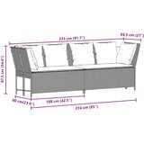  Vrtna sofa s jastucima siva od poliratana | shoptok.hr