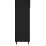 Ormarić za cipele crni 60 x 35 x 105 cm od konstruiranog drva | Eponuda.ba
