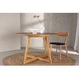 Venture Home Yakidon rastezljivi okrugli blagovaonski stol ⌀120 cm, smeđi | shoptok.hr