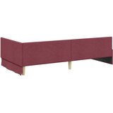  Kutni okvir kreveta Vinska crvena 90 cm x 200 cm tkanina | shoptok.hr