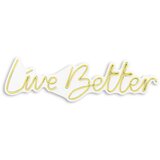 WALLXPERT dekorativna plastična led rasveta live better yellow | ePonuda.com