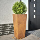 vidaXL Vrtno korito 2 kosa 35x35x75 cm korten jeklo Cene