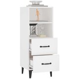  Komoda bela 34,5x34x90 cm konstruiran les, (20654085) | Shoptok.si