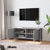 TV ormarić s vratima boja hrasta 102x35x45 cm konstruirano drvo | shoptok.hr
