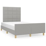 Furnova Posteljni okvir brez vzmetnice siv 120x190 cm blago, (21939388) | Shoptok.si