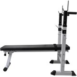  Klupa za vježbanje sa stalkom za utege i setom utega 60,5 kg | Eponuda.com