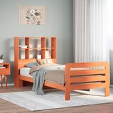 Maison Chic Posteljni okvir - Enojna postelja - Postelja za odrasle brez vzmetnice voščeno rjav 75x190 cm borovina-J13441, (21760937) | Shoptok.si