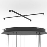Eglo 390434 - led prigušiva luster na sajli hortunas 5xLED/5,8W/230V crna/dimljena | Eponuda.com