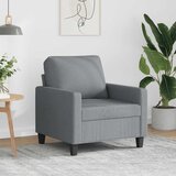 vidaXL Fotelja svjetlosiva 60 cm od tkanine Cijene