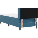 Box Spring Krevet s Madracem Tamno Plava 80x200 cm Baršun | shoptok.hr