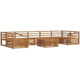  Set vanjskih sofa 8 kom. Prirodna Čvrsto drvo akacije | shoptok.hr